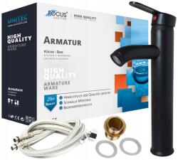 Focus Sanitar Fürdőszobai Mosdó Csaptelep Pultra Szerelhető Mosdó Csaptelep Fekete (6003019)