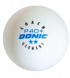 Donic Asztalitenisz Labda pingpong edzés Donic Coach ** fehér (treningowe białe plastikowe 40 mm DONIC COACH)