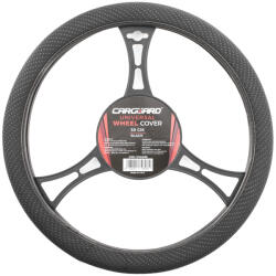 Carguard Husa volan auto cu perle Carguard, neagra, 38 cm - aderenta si confort (HVA005)