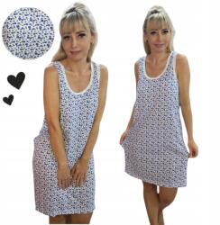  Alsóruha Pamut Vállpántos Virágos hosszú kényelmes hálóing 46 48 3XL