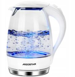 Aigostar Üveg elektromos vízforraló 1, 7 l 2200 W Led Aigostar Fehér (300104GON)