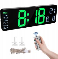  Nagy Elektronikus Falóra Digitális Modern Led Hőmérséklet Dátum