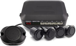 Carguard Set senzori de parcare Carguard cu semnal acustic, 4 senzori, 0-2 m (SP001)