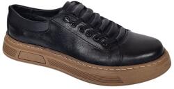Ciucaleti Pantofi barbati casual din piele naturala Negru Gold GKR124N, marimea 41
