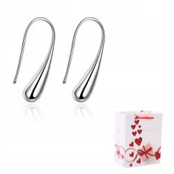 Ann Eivor Női Fülbevaló Ezüst Nyitott Könnyek Csillogó Vízcsepp (Kolczyki Srebrne Otwarte Kropla Wody)