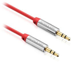 Sentivus Cablu audio jack 3.5 mm tata-tata 2 m Sentivus, rosu, stereo AUX (S-AU005-200)