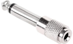  Adaptor audio jack 6.3 mm tata la 3.5 mm mama, mono, metalic (ZLA0334)
