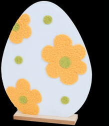 ACTION Húsvéti filc figura 26x5x34cm Húsvéti tojás állványon kék (AL_516)