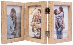 Ertom Három képkeret 15x23 összecsukható világosbarna Ajándék (SW3681 l.br Multi-Swing)