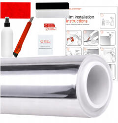 Solar Systems Velencei tükör fólia Napellenző 75x150cm Tükrös öntapadós (Folia Lustro Weneckie Na Szybe Okno 75x150cm)