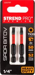 Strend Pro Set 2 biti Torx T20 Strend Pro Premium, 50 mm, otel S2 (2250797) Surubelnita