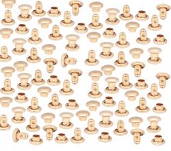 Kipa Katicás szegecs, kétoldalas, arany 5x5 mm 100 db (NT-5-2-5-ZL)