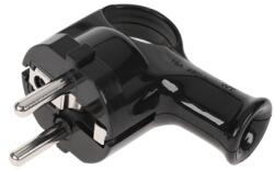  Stecher Schuko WT-40 negru, unghi 90° pentru conectare compacta (URZ3007)