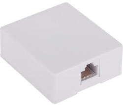  Priza retea RJ45 8P8C pentru cablu Ethernet, montaj aparent, alb (TEL0016)