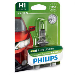Philips Bec auto H1 Philips LongLife EcoVision 12V, durata de viata extinsa (PH-H1LONG)