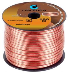  Cablu difuzor transparent din cupru 2x0, 20 mm2, rola 100 m (KAB0299)