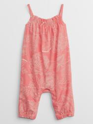 GAP Baby гащеризон с цветен принт от лен GAP GAP | Rozov | Момичешки | 50-62