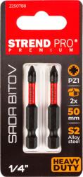 Strend Pro Set 2 biti Strend Pro Premium Pozidriv PZ1 50 mm, otel S2, 1/4 (2250788) Surubelnita