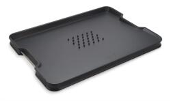 Joseph Joseph Tocator multifunctional Joseph Joseph CutCarve Plus negru antialunecare cu manere din inox (60208) Tocator