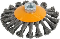 Rotor Perie de sarma conica cu noduri Rotor 115 mm M14, din otel (15993)