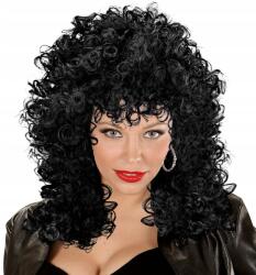 Widmann Fekete göndör női paróka (01999)