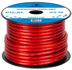 Cabletech Cablu de putere 8GA CU-AL rosu, 25 m, 8.31 mm2, Cabletech (KAB0714A)