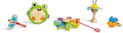 Hape Set instrumente muzicale copii Hape Rhythmus-Kit Natur 5 piese design natural (E0639)