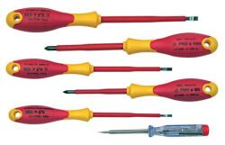  Set surubelnite izolate VDE, plate si PH, cu tester - 6 piese (10598) Surubelnita
