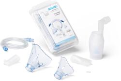 Omron NEBASKIT-11, set complet de accesorii pentru adulti si copii, kit de schimb pentru inhalatoare totale OMRON X101 si X102, masti, musti, piesa de nas, tub de aer, accesorii originale OMRON (NEB-ASKIT-1