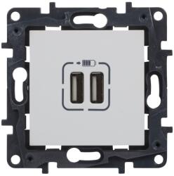 Legrand Incarcator USB dublu LEGRAND Niloe Step 398262 Alb pentru instalare sub tencuiala (398262)