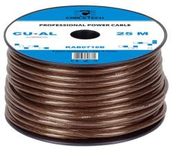 Cabletech Cablu de putere CU-AL 12GA, 25 m, 3.31 mm2, izolatie neagra (KAB0716B)