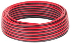  Cablu difuzor CCA 2x0, 75 mm rosu/negru, lungime 10 m (KAB0417)