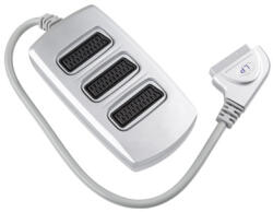  Comutator SCART 3 cai HQ pentru TV, DVD si decodor (ZLA0423)