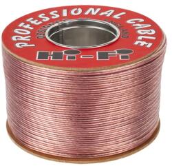  Cablu difuzor audio 2x1 mm din cupru, plat PVC transparent, 100 m (KAB0564)