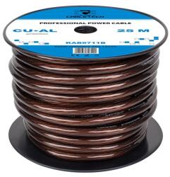 Cabletech Cablu de putere CU-AL 2GA 33.62 mm2, rola 25 m, izolatie neagra (KAB0711B)