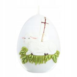 Kortina Húsvéti gyertya Tojás 9x7cm Húsvéti gyertya Húsvéti bárány (Świeczka Wielkanocny Baranek 9804)