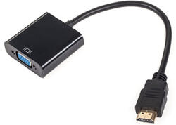  Adaptor HDMI tata la VGA mama pentru monitor si proiector, 1080p (KOM0842)