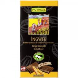 RAPUNZEL Ciocolata bio amaruie cu ghimbir si 55% cacao, 80g, Rapunzel