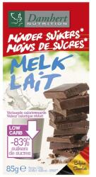 Damhert Ciocolata cu lapte fara zahar adaugat, 85g, Damhert
