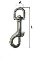  Carabina breloc 11x53 mm cu arc si inel rotativ, prindere rapida (MK-KAR53)