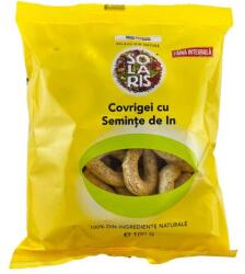 Solaris Covrigei din faina integrala cu seminte de in, 100g, Solaris