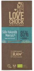 Lovechock Ciocolata raw vegana cu sare de mare, 70g, Lovechock