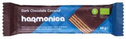 Harmonica Napolitana cu nuca de cocos invelita in ciocolata neagra Bio, 40g, Harmonica