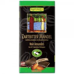 RAPUNZEL Ciocolata bio amaruie cu 55% cacao si migdale, 80g, Rapunzel