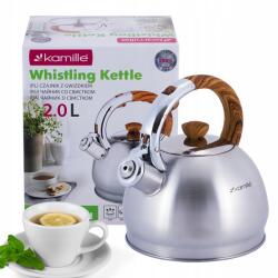 Kamille Vízforraló Síppal 2, 0 L Gáz Indukciós Kamille (KM-0694N)