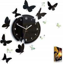 ModernClock Pillangók 14 falióra jól olvasható és csendes Tükör (zegar motyle_14motyli)