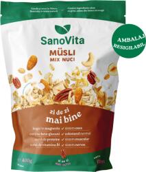 SanoVita Musli cu mix de nuci, 400g, SanoVita