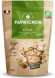 Favrichon Musli bio crocant cu 6 fructe si nuci, 375g, Favrichon