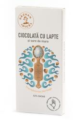 Razvan Idicel Ciocolata 54% cacao cu lapte si sare de mare, 80g, Razvan Idicel