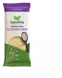 SanoVita Rondele din orez cu glazura de Lupin, 66g, SanoVita